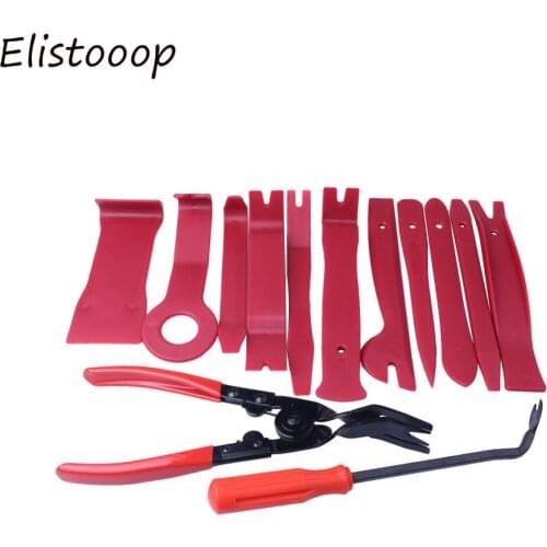 Universal Door Clip Panel Trim Car String Car Door Panel Trim Dashboard Clips Pliers Fastener Removal Tools Kit Car Radio