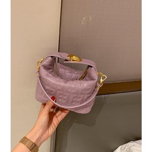 Pattern Saddle Bag 2021 New High Quality Leather Womens Designer Handbag Square Lock Shoulder Messenger Bag