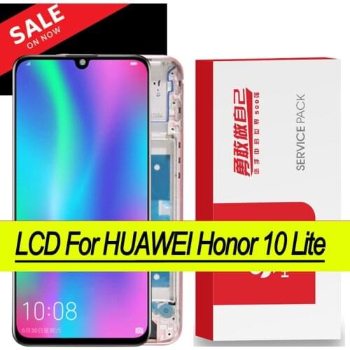 Original 6.21'' for Huawei Honor 10 Lite LCD Display Digitizer Touch Screen with Frame Global Version HRY-LX1 HRY-LX2 HRY-L21