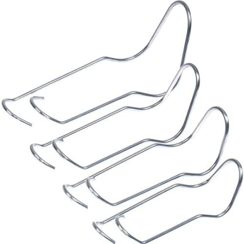 10Pcs Pipe Support Fixing Clamp Connector Steel Press Machine Spring Wire Clip Buckle For Garden Greenhouse Building Hardware
