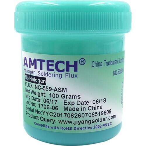 100% Original AMTECH NC-559-ASM 100g Lead-Free Solder Flux Paste For SMT BGA Reballing Soldering Welding Repair Tools No Clean