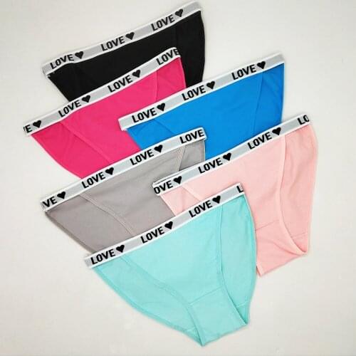 6 Pieces Ladies Cotton Panties Underwear Womens Briefs Sexy Lingerie Pantys Femme Comfortable Soft Underpants Female Intimates