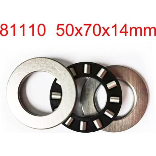 81110TN 81110 50x70x14mm 50mm shaft Thrust Cylinder Roller Bearing complete bearings with washer cage retainer thrust assemblies