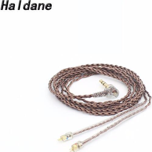 Free Shipping Haldane 1.2m High Qulity 0.78mm 2 Pins Interface For Weston 1964 W4R UM3X ES3 ES5 2-Pin Type Earphone Cable Wire