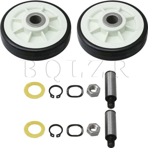 BQLZR 2 x Dryer Roller Wheel Drum Support Kit 303373K Replacement for Maytag