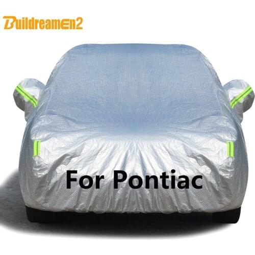 Buildremen2 For Pontiac G5 G6 G3 Grand Prix Firebird Sunfire Vibe Thick Car Cover Sun Snow Rain Hail Resistant Cover Waterproof