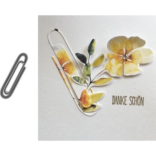 CH paper clip Metal Cutting Dies Stencils for DIY Scrapbooking/photo Album stamps Decorative Embossing DIY Paper Card