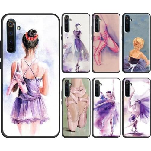 Ballerina Dance Case For OPPO Realme 8 Pro 6 7 Q3 Pro GT Neo C21 C11 C3 Cover For OnePlus 8T 8 9 Pro Nord