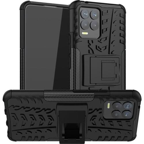 For Realme 8 Pro Case For Realme 8 Pro Cover Shockproof Anti-Fall Armor PC Silicone Protective Phone Bumper For Realme 8 Pro