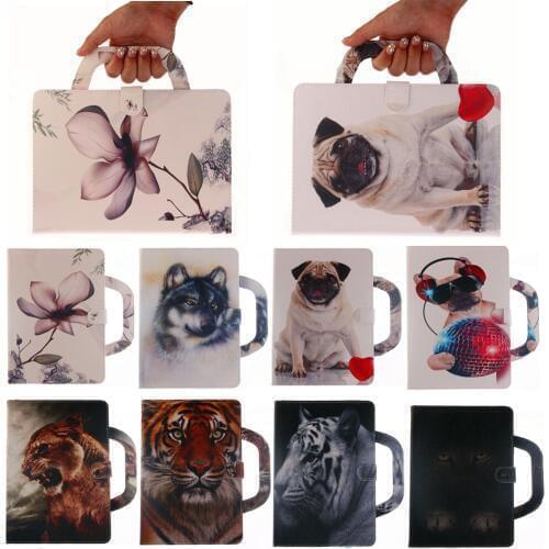 Wolf Pug Lion pu leather Flip Stand Case for Apple iPad pro 10.5" Tablet Case Smart Cover For Apple iPad Pro 10.5 2017 10.5