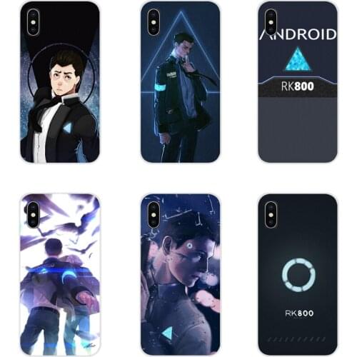 Detroit Become Human RK800 Connor For Samsung Galaxy A3 A5 A7 A9 A8 Star A6 Plus 2018 2015 2016 2017 TPU Transparent Shell Cover