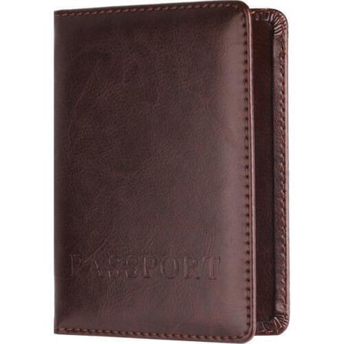 Travel Business Passport Cover Case Organizer Holder Ticket Card Protect Wallet Holder Leather Passport Cover