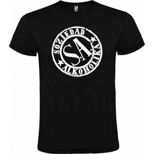 Soziedad alkoholika black t-shirt men size s m l xl xxl xxxl 100% cotton
