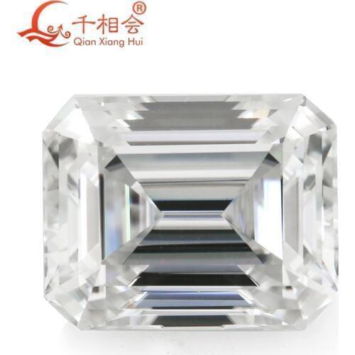 DF GH IJ white color Moissanites rectangle oct octangle emeral d cut and baguette shape Sic material loose stone