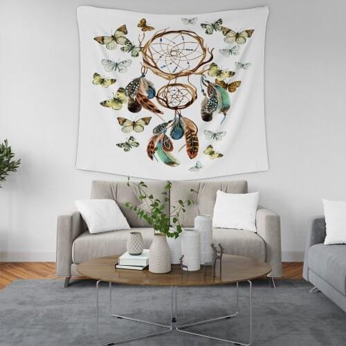 Home Geometry Tapestry Wall Hanging Sandy Beach Picnic Throw Rug Blanket Camping Tent Travel Sleeping Pad Dorm Curtains