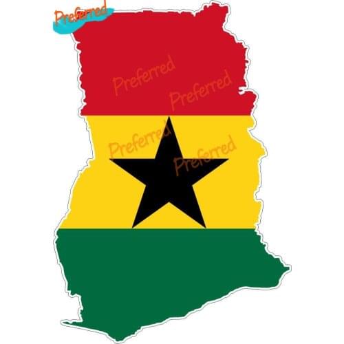 Map Flag Macbbook Ghana Decal Motocross Racing Laptop Helmet Trunk Wall Vinyl Car Sticker Die Cutting