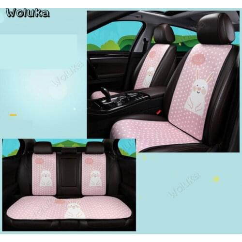 Front and Rear Row Mat Car Seat Cover Set Four Seasons Cartoon Seat Pad kst Universal Car Seat Cushion CD50 Q01