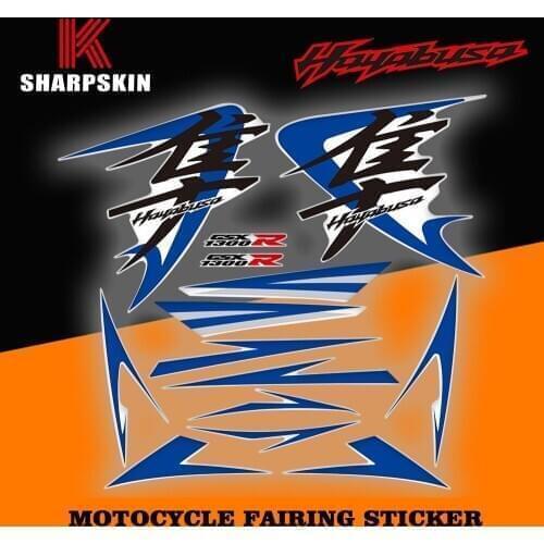 Fairing sticker motorcycle decorative reflective decal modified appearance film for Suzuki Hayabusa GSXR1300R GSXR 1300R 2008