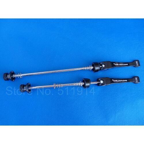 Brand New Front + Rear Skewer Set QUICK RELEASE SKEWERS Road Bike Black Color