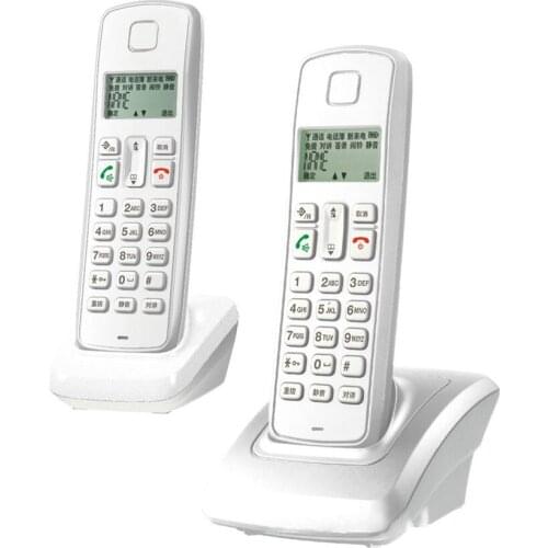 Expandable Cordless Phone System with Caller ID, Speakerphone, 2 Cordless Handsets, VIP Ringtones, Handset Intercom for Home