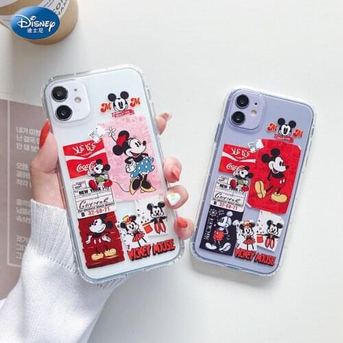 DISNEY 2021 Minnie Silicone Case for IPhone 11 Pro Xs Max iPhone 12mini 12 Official Liquid Silicon 360 Full Cover zz0617