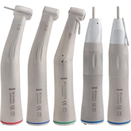Dental Fibre Optic Contra Angle Low Speed Handpiece X95L X25L X-DSG20L 1:1 1:5 20:1 Straight Nose X65L Turbine Rotor Shaft