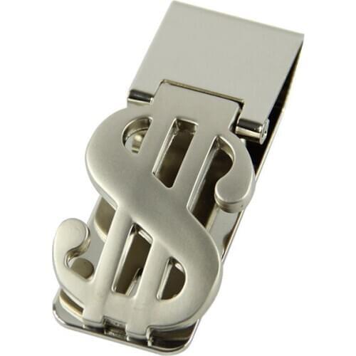 Slim Money Clip Stainless Steel Cash Bills Credit Card Holder New Dollar Design