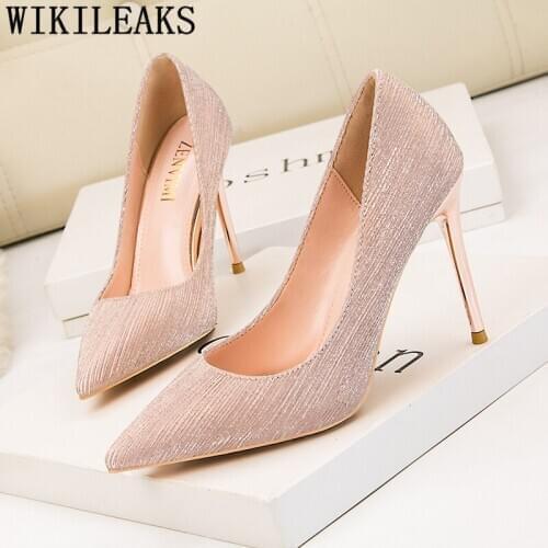 Party Shoes For Women Glitter Heels Stiletto Wedding Shoes Bride Extreme High Heels Sexy Valentine Shoes Ladies High Heel Buty