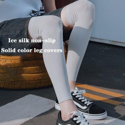 Cycling Leg Sleeve Anti UV Sun Protection Bike Leg Sleeve Anti-slip Basketball Bicycle Protect Cover Sport Safety Knee Protector