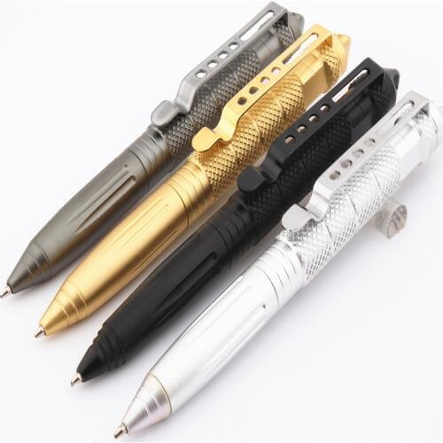 High quality Metal Tactical defense pen School student office Ballpoint pens New