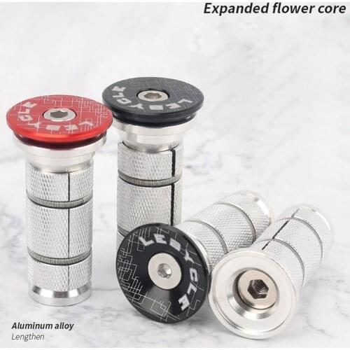 Headset Expander Top Cap Plug 1-1/8 in MTB Bike Stem Fork Top Cover 1 Set Bicycle Stem Expanding Nut Bolt For 25.4/28.6mm Forks