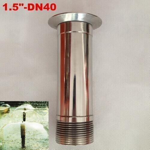 Golden Tone 1.5" DN40 SS Mushroom Shape Fountain Nozzle Spray Sprinkler Nozzle For Garden Pond