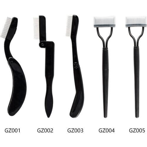 1Pcs Foldable Womens Eyelash Comb Lash Separator Mascara Lift Curl Metal Brush Beauty Makeup Beauty Lashes Essential Tool Gift