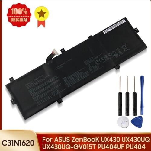 100% Original Battery C31N1620 for ASUS ZenBooK UX430 UX430UQ UX430UQ-GV015T PU404UF PU404 Replacement Computer Battery +tools