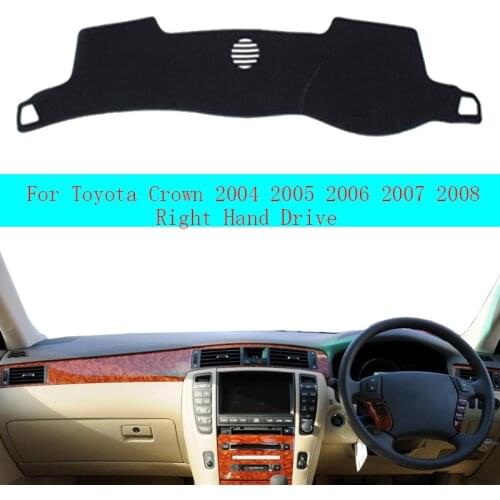 2 Layers Car Auto Inner Dashboard Cover Dash Mat Carpet Cape Cushion Pad For Toyota Crown 2004 2005 2006 2007 2008 Car Styling