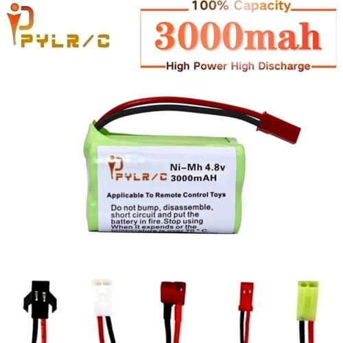 4.8v Rechargeable Battery For Rc toys Car Tanks Robots Gun 3000mah Ni-MH Battery AA 4.8v 3000mah Batteries Pack For Rc Boat 1PCS