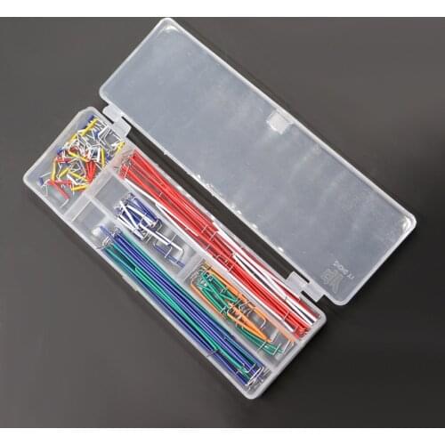 Free Shipping 10 package=1400pcs convenient New Solderless Flexible Breadboard Jumper wires Cables HOT Sale In stock