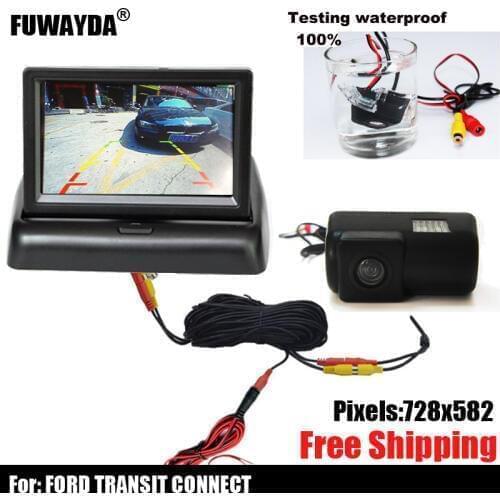 CCD HD Car rear view camera car parking backup camera reversing camera color night vision waterproof for FORD TRANSIT CONNECT