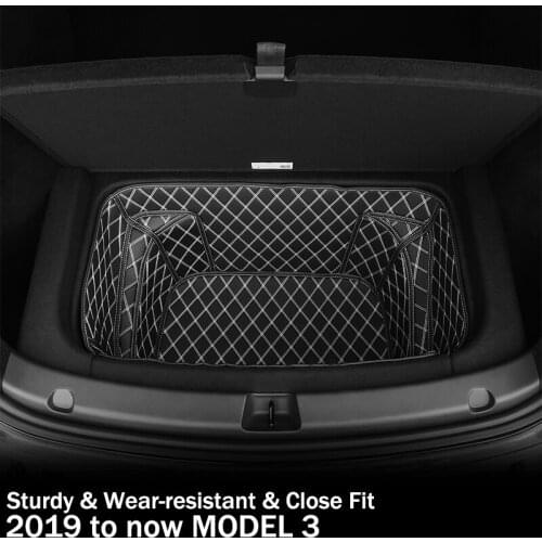 For Tesla Model Y 7 piece a set Wear Dirt Resistant Interior Accessories Car Rear Tail Box Cushion Trunk Mat With Bottom Mat