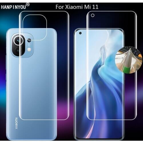 For Xiaomi Mi 11 mi11 5G 6.81" Clear TPU / Matte Anti-Fingerprints Hydrogel Full Cover Soft Screen Protector Film (Not Glass)