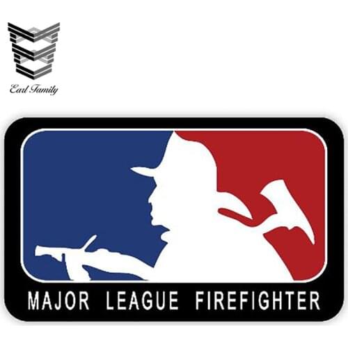 EARLFAMILY 13cm X 7.8cm Major League Firefighter Decal Waterproof Car Styling Auto Motor Decor Bumper Window Funny Car Stickers