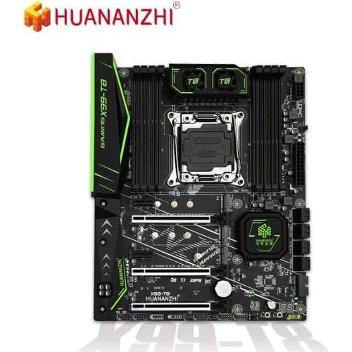 HUANANZHI X99 T8 Motherboard Intel XEON E5 LGA2011-3 All Series DDR3 RECC NON-ECC Memory NVME USB3.0 ATX Server