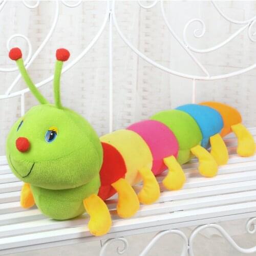 Colorful Caterpillars Plush Kids Toys For Children 50cm Soft Plush Hold Pillow Doll Boys Girls Toy Peluche Cushion New Gifts