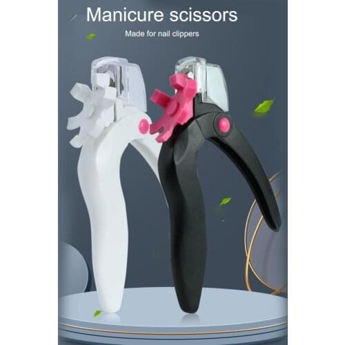 White nail clipper fake trimmer manicure clamp Special type U word Tools Cut clipper False Nail Tips Edge Cutters Manicure tools