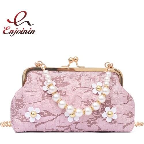 Fashion Flower Designer Purses and Handbags for Women Party Clutch Bag Elegant Evening Bag Casual Chain Shoulder Bag Wedding