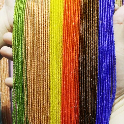 Natural Stone Crystal Beads 2-3mm Faceted Spinel Beads Charm Used for Jewelry Making DIY Necklace Bracelet Earring Accessories