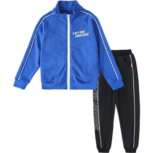 2021 New Cotton Boys Coat Sportswear Kids Child Children Trouser Autumn Spring Clothes Long Sleeve Fashion Sport suit