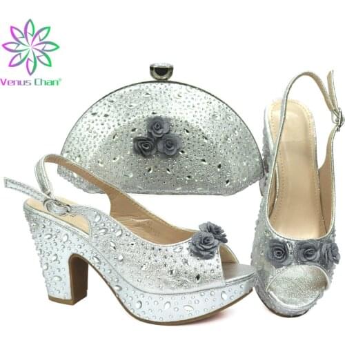 New Fashion Shoes and Bag for Party Wedding Italian Shoes and Bags To Match Ladies Shoes and Sandals African Shoes and Bag Set