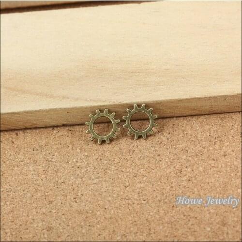 Wholesale 400 pcs Vintage Charms Gear Pendant Antique bronze Fit Bracelets Necklace DIY Metal Jewelry Making 10023