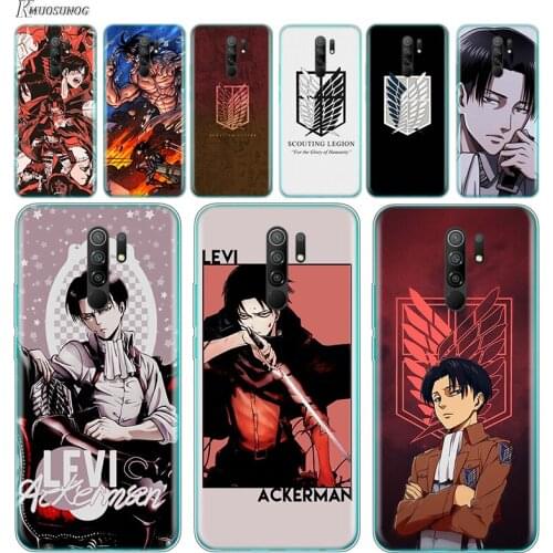 Transparent Cover Anime Japanese attack on Titan For Xiaomi Redmi K40 K30i K30T K30S K30 K20 10X GO S2 Y2 Pro Ultra Phone Case
